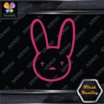 Bad Bunny Head Only Logo Outline Rabbit Cross Eyes JDM Vinyl Decals Stickers - Image 20