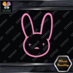 Bad Bunny Head Only Logo Outline Rabbit Cross Eyes JDM Vinyl Decals Stickers - Image 21