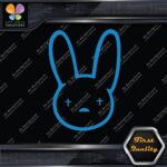 Bad Bunny Head Only Logo Outline Rabbit Cross Eyes JDM Vinyl Decals Stickers - Image 10