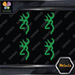 Compatible Browning Buck Head Deer Pack of 4 MINI SIZE Decals Stickers Vinyl - Image 15