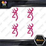 Compatible Browning Buck Head Deer Pack of 4 MINI SIZE Decals Stickers Vinyl - Image 20
