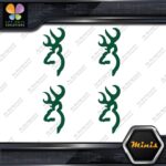 Compatible Browning Buck Head Deer Pack of 4 MINI SIZE Decals Stickers Vinyl - Image 3