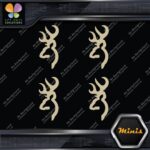 Compatible Browning Buck Head Deer Pack of 4 MINI SIZE Decals Stickers Vinyl - Image 23