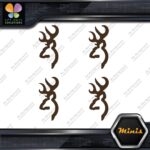 Compatible Browning Buck Head Deer Pack of 4 MINI SIZE Decals Stickers Vinyl - Image 24