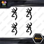 Compatible Browning Buck Head Deer Pack of 4 MINI SIZE Decals Stickers Vinyl - Image 4