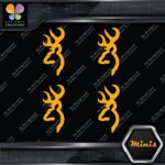 Compatible Browning Buck Head Deer Pack of 4 MINI SIZE Decals Stickers Vinyl - Image 7