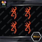 Compatible Browning Buck Head Deer Pack of 4 MINI SIZE Decals Stickers Vinyl - Image 8