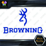 Compatible Browning Deer Head Logo Over Name Hunting Vinyl Decals Stickers - Image 12