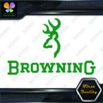 Compatible Browning Deer Head Logo Over Name Hunting Vinyl Decals Stickers - Image 15
