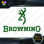 Compatible Browning Deer Head Logo Over Name Hunting Vinyl Decals Stickers - Image 16