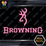 Compatible Browning Deer Head Logo Over Name Hunting Vinyl Decals Stickers - Image 19