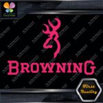 Compatible Browning Deer Head Logo Over Name Hunting Vinyl Decals Stickers - Image 20