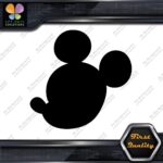 Compatible Mickey Mouse Head Face Profile Silhouette Decals Stickers Vinyl