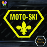 Compatible with Moto-Ski Badge Vintage Logo Snowmobile Vinyls Decals Stickers - Image 11