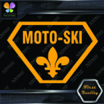 Compatible with Moto-Ski Badge Vintage Logo Snowmobile Vinyls Decals Stickers - Image 12