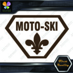 Compatible with Moto-Ski Badge Vintage Logo Snowmobile Vinyls Decals Stickers - Image 13