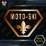 Compatible with Moto-Ski Badge Vintage Logo Snowmobile Vinyls Decals Stickers - Image 15