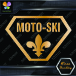 Compatible with Moto-Ski Badge Vintage Logo Snowmobile Vinyls Decals Stickers - Image 16
