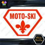 Compatible with Moto-Ski Badge Vintage Logo Snowmobile Vinyls Decals Stickers - Image 3