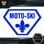 Compatible with Moto-Ski Badge Vintage Logo Snowmobile Vinyls Decals Stickers - Image 4