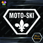 Compatible with Moto-Ski Badge Vintage Logo Snowmobile Vinyls Decals Stickers - Image 5