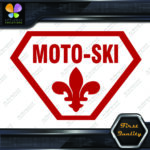 Compatible with Moto-Ski Badge Vintage Logo Snowmobile Vinyls Decals Stickers - Image 7