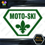 Compatible with Moto-Ski Badge Vintage Logo Snowmobile Vinyls Decals Stickers - Image 9
