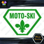 Compatible with Moto-Ski Badge Vintage Logo Snowmobile Vinyls Decals Stickers - Image 10