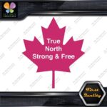 True North Strong And Free Canadian Maple Leaf Emblem Logo Decals Stickers Vinyl - Image 19