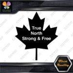 True North Strong And Free Canadian Maple Leaf Emblem Logo Decals Stickers Vinyl - Image 4