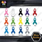 Cancer Awareness Ribbons All Causes All Colors Symbol Logo Vinyl Decals Stickers