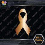 Cancer Awareness Ribbons All Causes All Colors Symbol Logo Vinyl Decals Stickers - Image 24