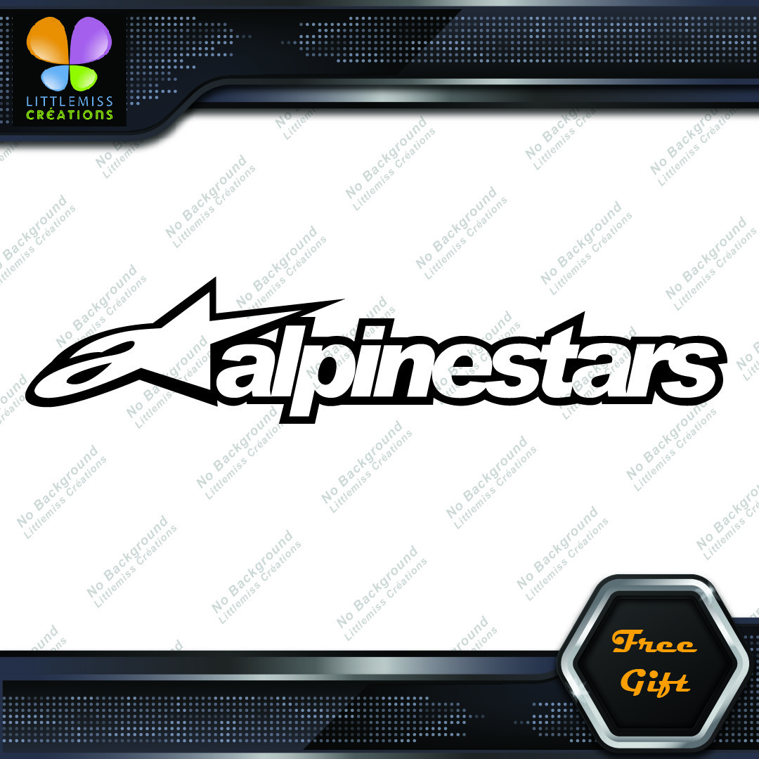 Compatible Alpinestars Logo Name Motorcycles Motocross Vinyl Decals Stickers 276405884745 Compatible Alpinestars Logo Name Motorcycles Motocross Vinyl Decals Stickers - Image 1