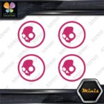 Compatible Skullcandy Head in Circle Pack of 4 MINI SIZE Decals Stickers Vinyl - Image 20