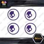 Compatible Skullcandy Head in Circle Pack of 4 MINI SIZE Decals Stickers Vinyl - Image 22