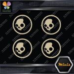 Compatible Skullcandy Head in Circle Pack of 4 MINI SIZE Decals Stickers Vinyl - Image 23