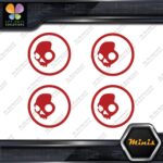 Compatible Skullcandy Head in Circle Pack of 4 MINI SIZE Decals Stickers Vinyl - Image 8