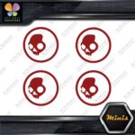 Compatible Skullcandy Head in Circle Pack of 4 MINI SIZE Decals Stickers Vinyl - Image 9