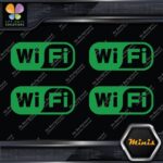 Compatible WiFi Wi-Fi Wi Fi Logo Pack of 4 MINI SIZE Decals Stickers Vinyl - Image 14