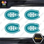 Compatible Canadiens Montreal Hockey Pack of 4 MINI SIZE Decals Stickers Vinyl - Image 12