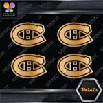 Compatible Canadiens Montreal Hockey Pack of 4 MINI SIZE Decals Stickers Vinyl - Image 16