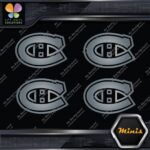 Compatible Canadiens Montreal Hockey Pack of 4 MINI SIZE Decals Stickers Vinyl - Image 17