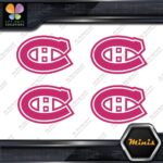 Compatible Canadiens Montreal Hockey Pack of 4 MINI SIZE Decals Stickers Vinyl - Image 19