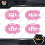 Compatible Canadiens Montreal Hockey Pack of 4 MINI SIZE Decals Stickers Vinyl - Image 20