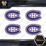 Compatible Canadiens Montreal Hockey Pack of 4 MINI SIZE Decals Stickers Vinyl - Image 21