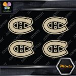 Compatible Canadiens Montreal Hockey Pack of 4 MINI SIZE Decals Stickers Vinyl - Image 22