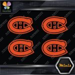 Compatible Canadiens Montreal Hockey Pack of 4 MINI SIZE Decals Stickers Vinyl - Image 8