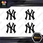 Compatible Yankees New York Baseball Sports 4 MINI SIZE Decals Stickers Vinyl - Image 3