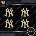 Compatible Yankees New York Baseball Sports 4 MINI SIZE Decals Stickers Vinyl - Image 23