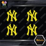 Compatible Yankees New York Baseball Sports 4 MINI SIZE Decals Stickers Vinyl - Image 6